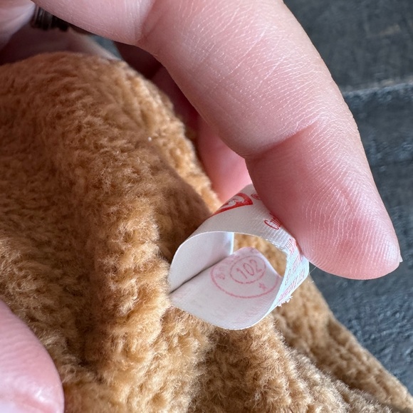 RARE Curly Beanie Baby Errors $50! Black Eyes, Brown Nose Ltd Ed, 1996/93 Tags - Picture 9 of 9